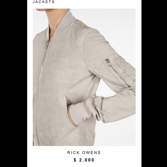 Rick Owens Lamb Leather Jacket